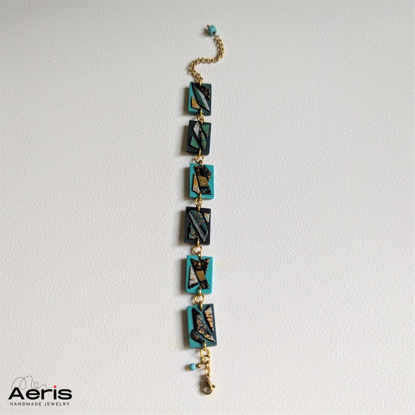 Bratara din lut polimeric de inspiratie Art Deco
