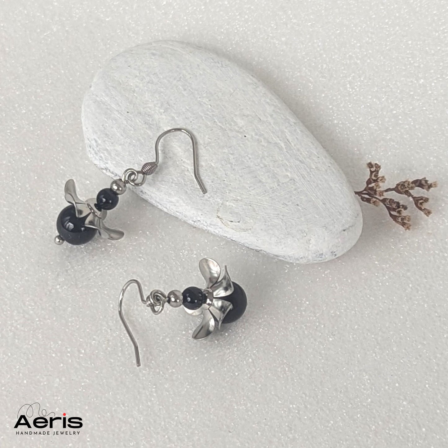 Cercei din onix - Flower