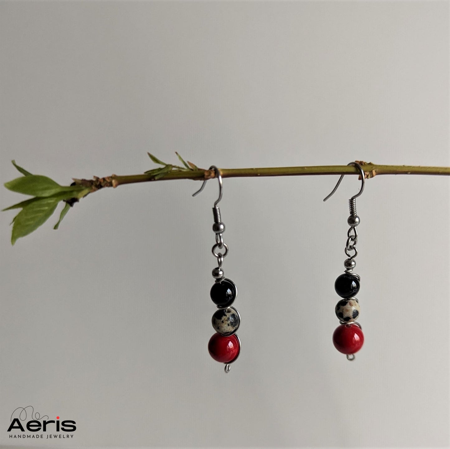 Cercei handmade cu tortite carlig