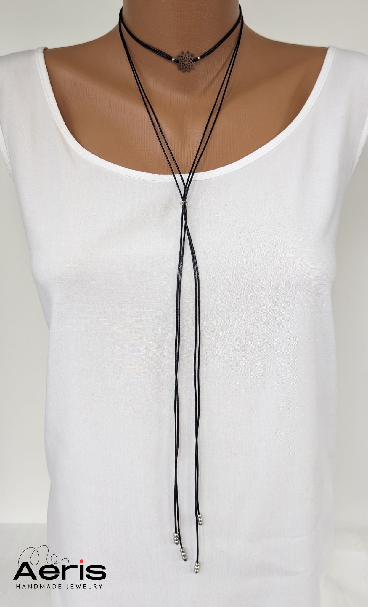 Choker Flower Charm