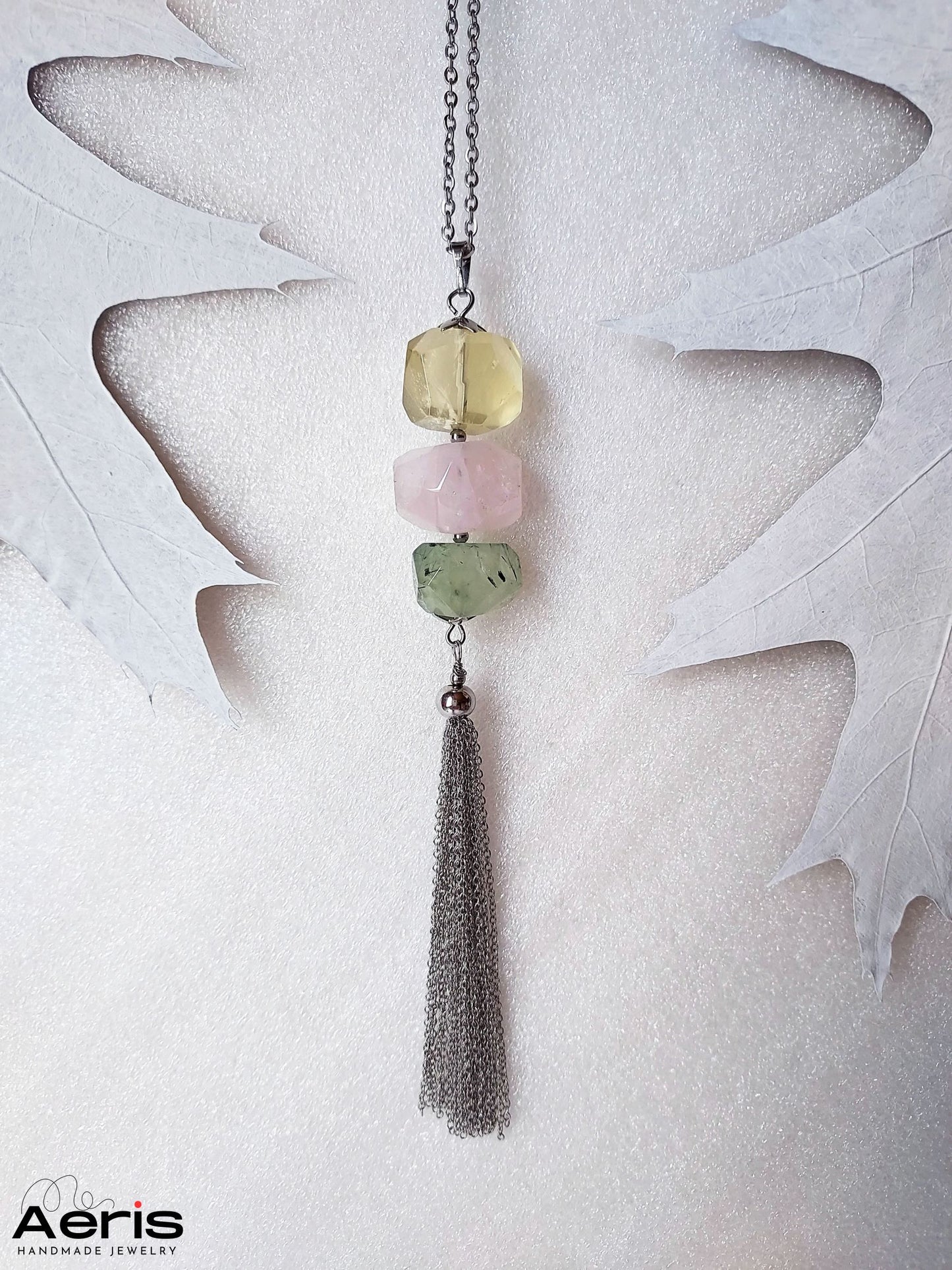 Pandantiv Triptych Quartz