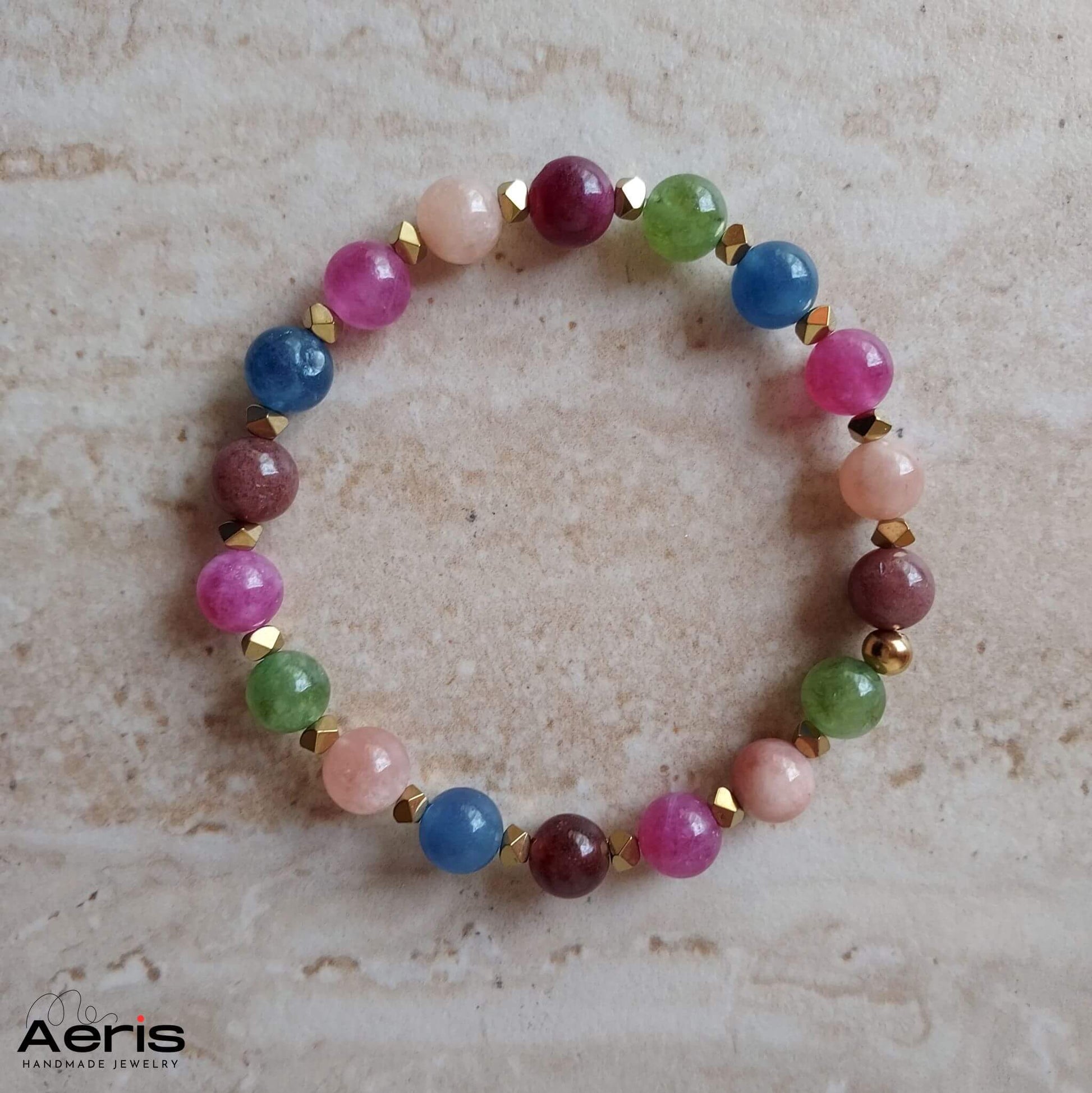 Bratara multicolora pe elastic