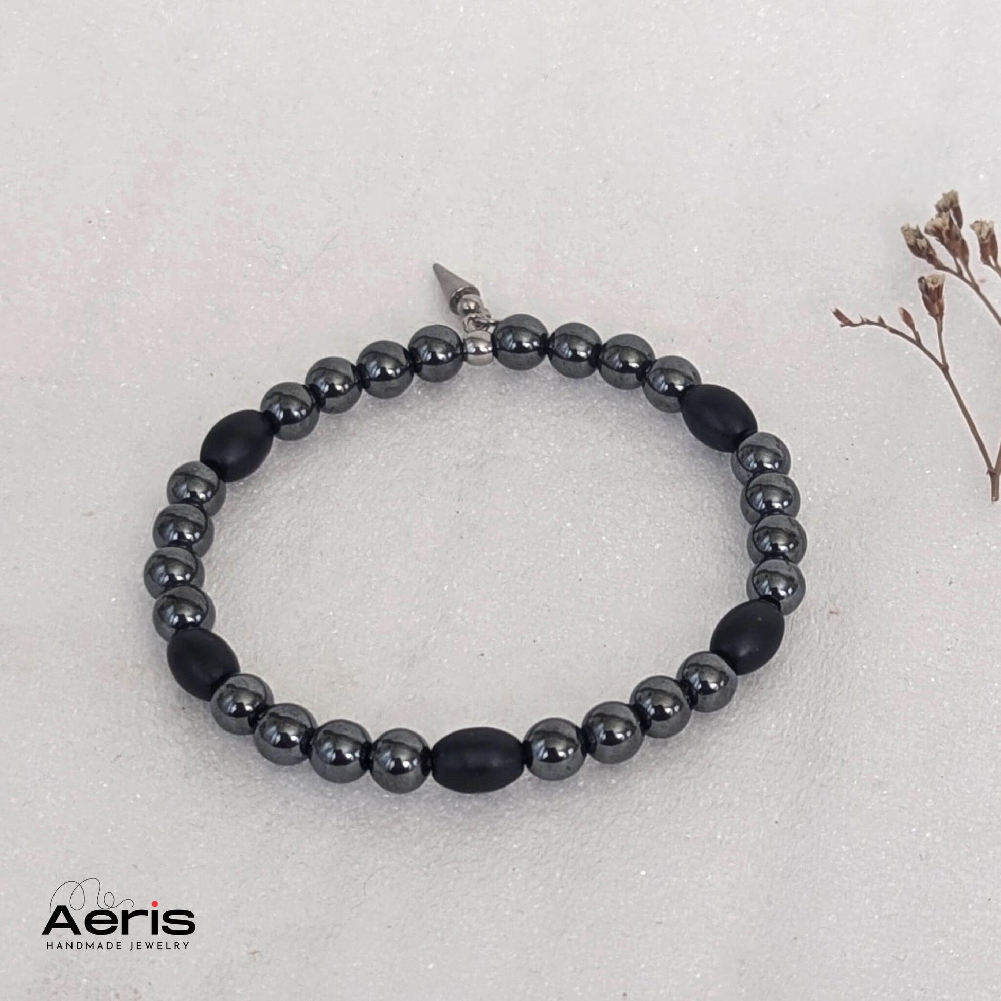Bratara barbateasca cu charm spike