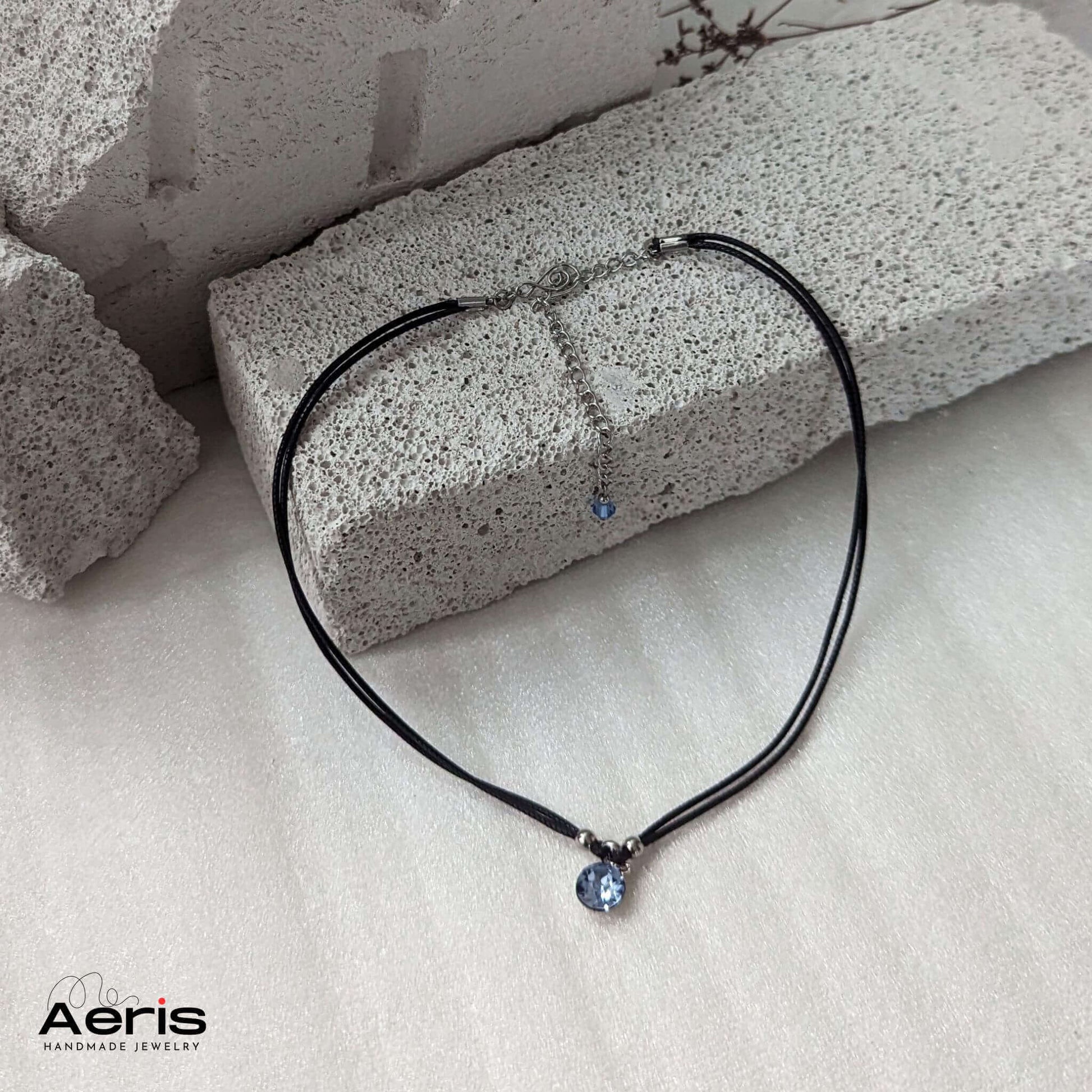 Choker handmade cu cristal Swarovski