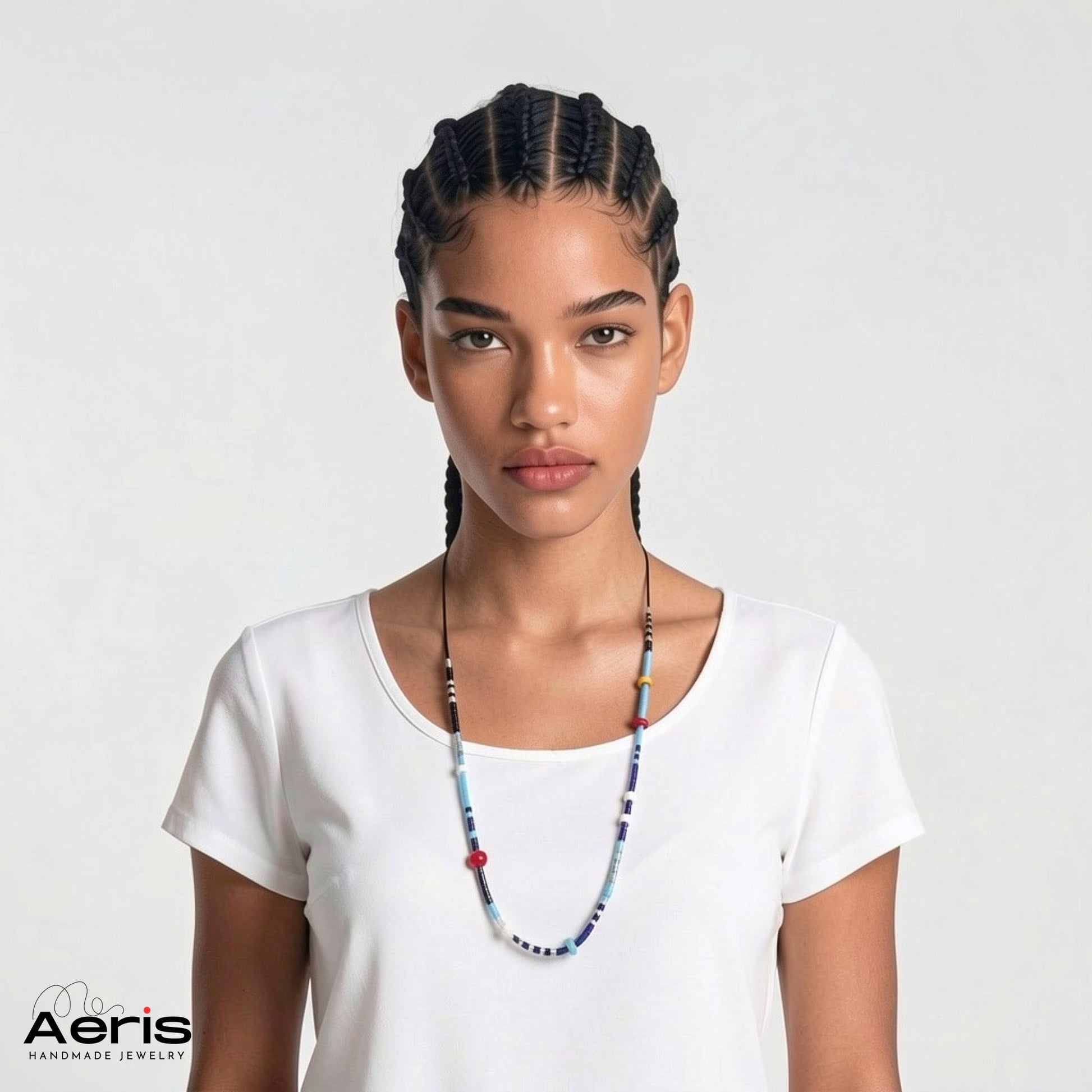 Colier handmade multicolor pe model