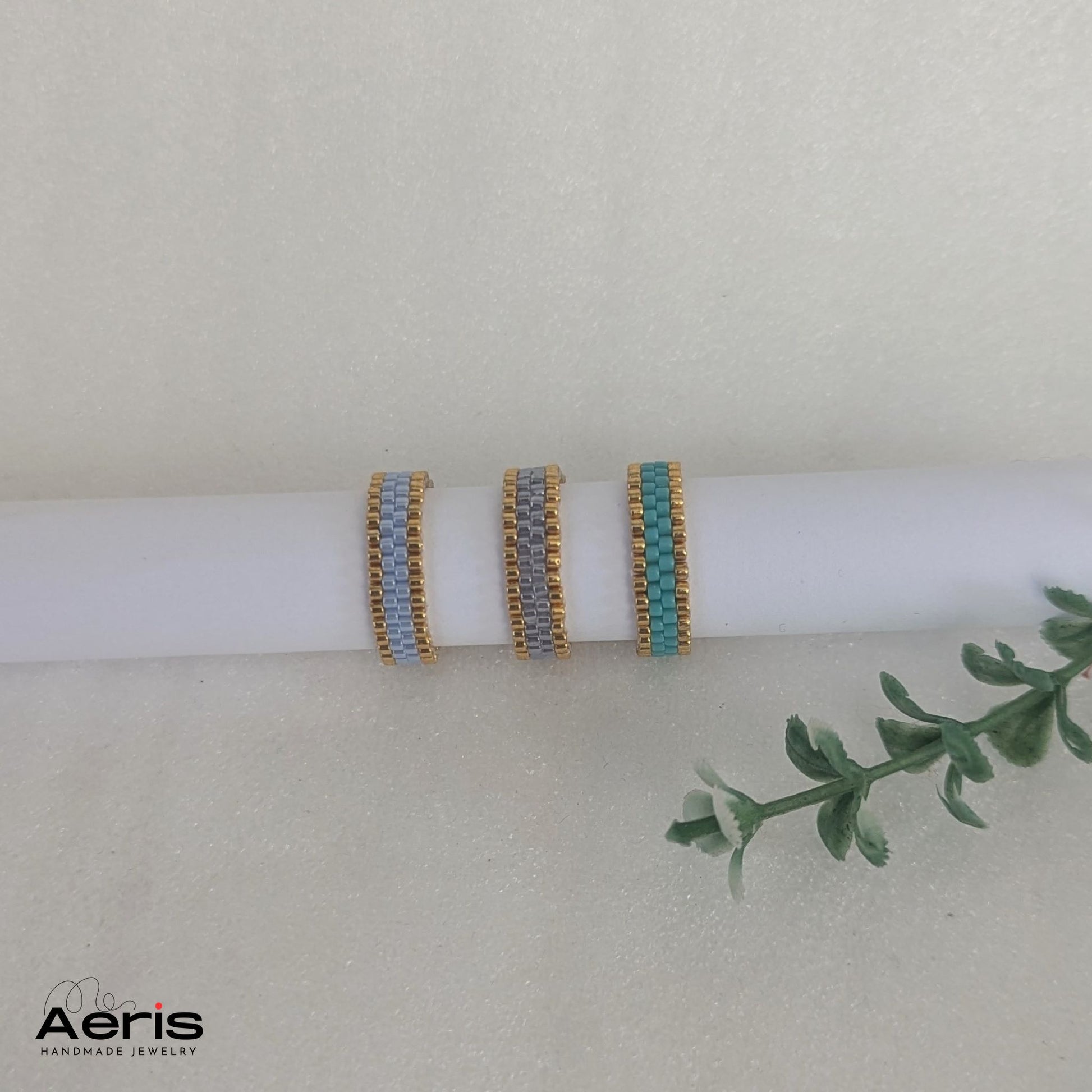 Inele handmade din margele in mai multe variante de culoare